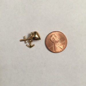 Gold Faith Hope Love Charm