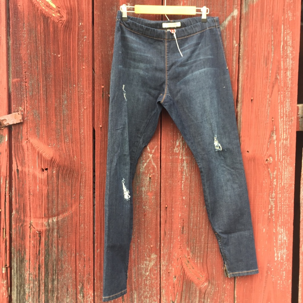NWOT Stetson Denim legging Sz L