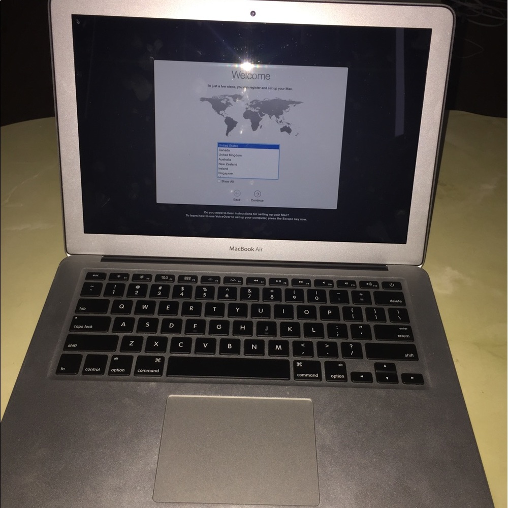 MacBook Air- Barely Used. All Reset