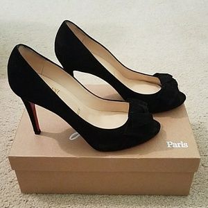 Christian Louboutin Black Suede Pump