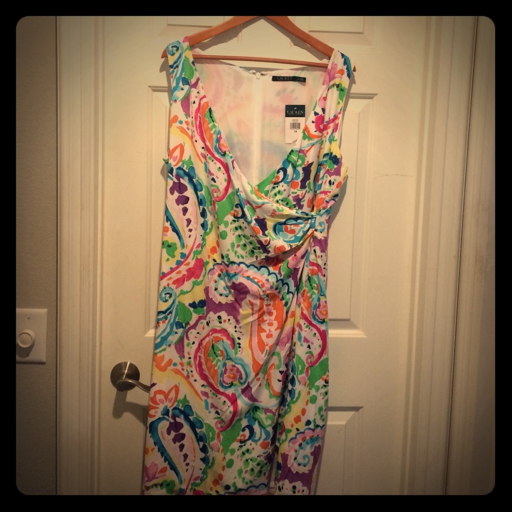 NWT multi color pattern summer dress