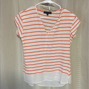 Striped layer-look top