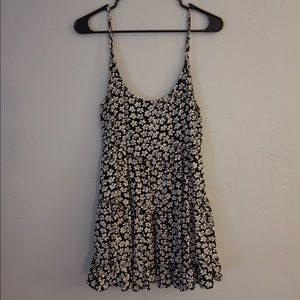Brandy Melville Black and White Floral Jada Dress
