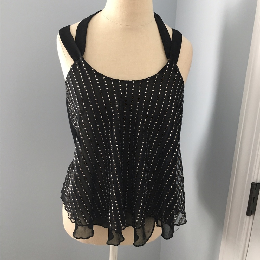 Fab'rik Black Sequin Top