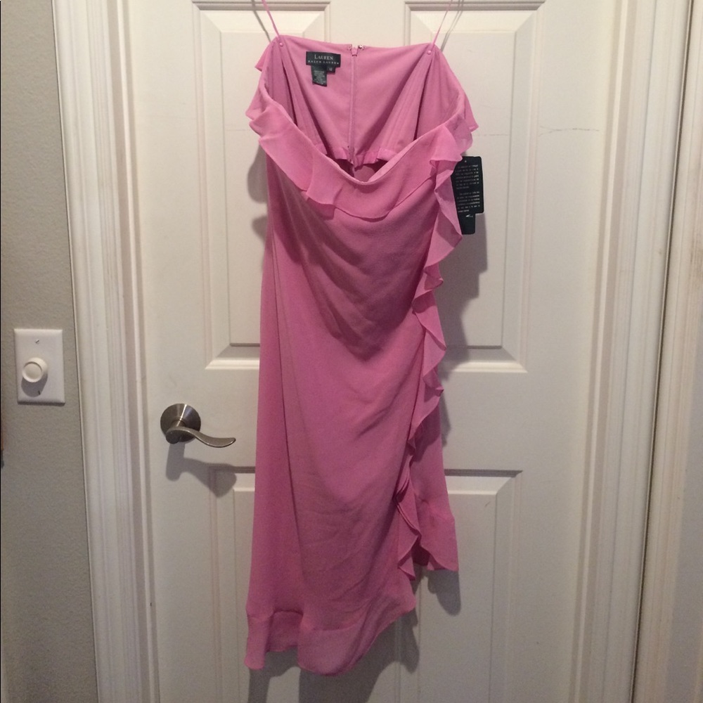 Strapless pink Ralph Lauren NWT dress