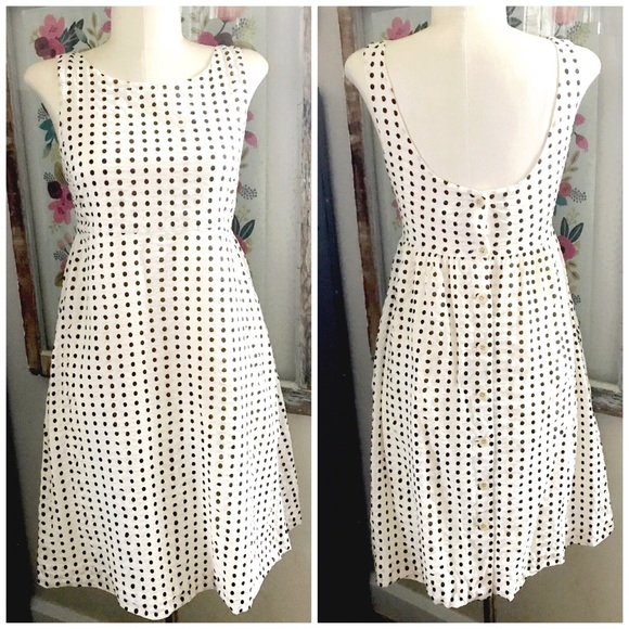 J. Crew Dresses & Skirts - J.Crew Polka Dot Button Back Dress