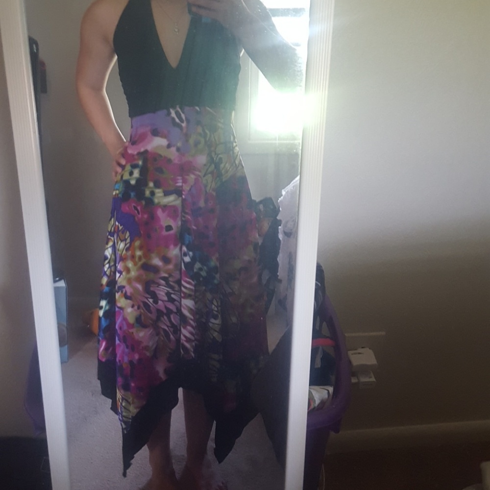 Very exotic and colorful long dress!