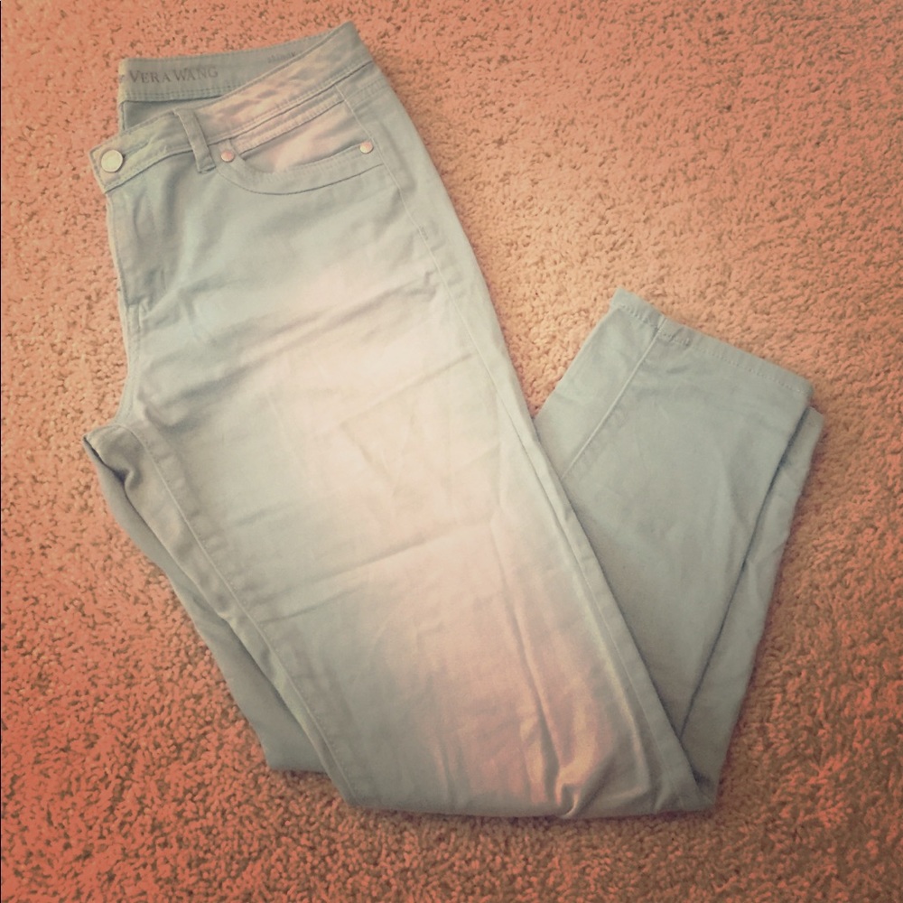Sky blue Vera wang ankle jeans
