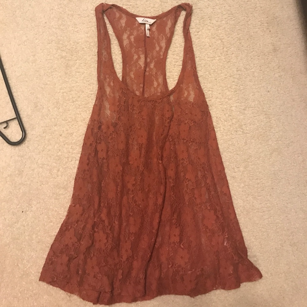 Burnt orange flowy tank
