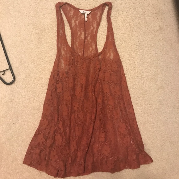 Burnt orange flowy tank - Picture 1 of 1