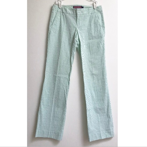 Vineyard Vines Green Seersucker Pants 
