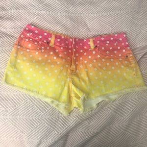 Victoria's Secret denim polka dot shorts