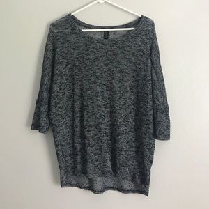 Heather grey tunic top
