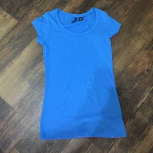 Blue fitted Tee