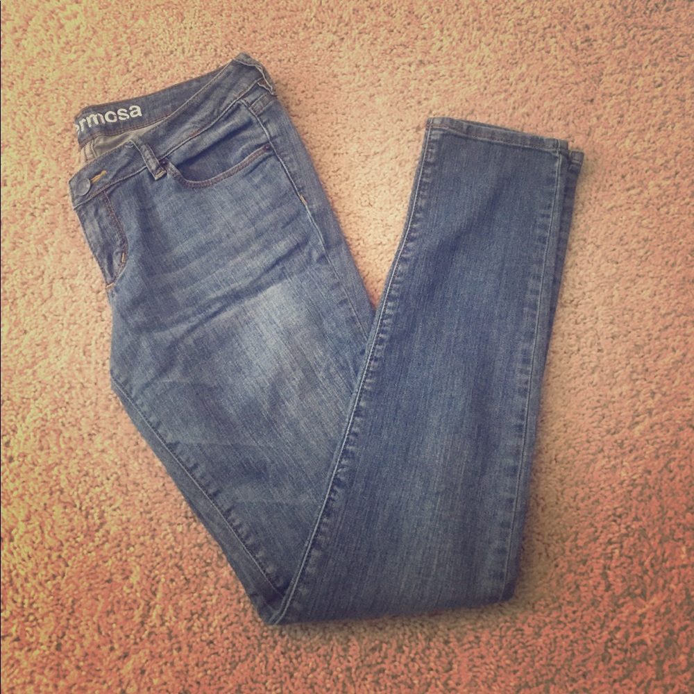 Bullhead blue/gray washed skinny jeans