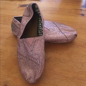 Pink Glitter TOMS