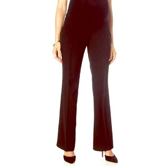 Black maternity work pants Maternity dress work pants black soft cotton panel, gently used by me, no holes or rips, in excellent condition. From smoke and pet free home Motherhood Maternity Work Office Dress Pants Slacks Womens Size Small.