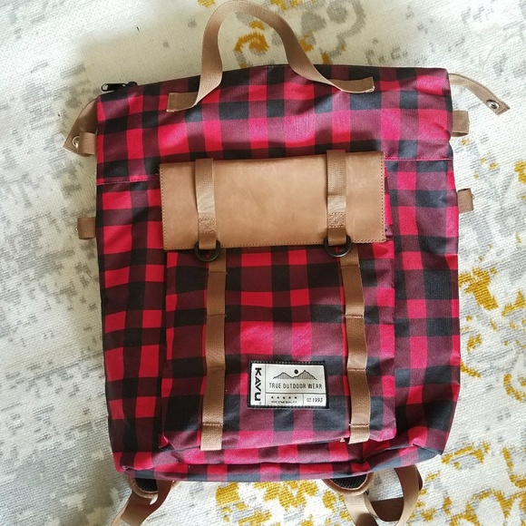 Kavu Handbags - Kavu Plaid Backpack