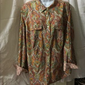 Talbots button down blouse