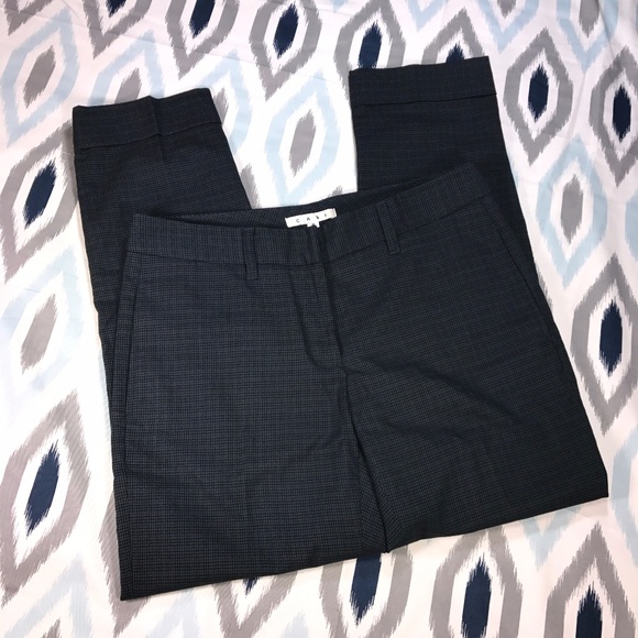 CAbi Pants - CAbi Gray & Black Houndstooth Plaid Dress Pants