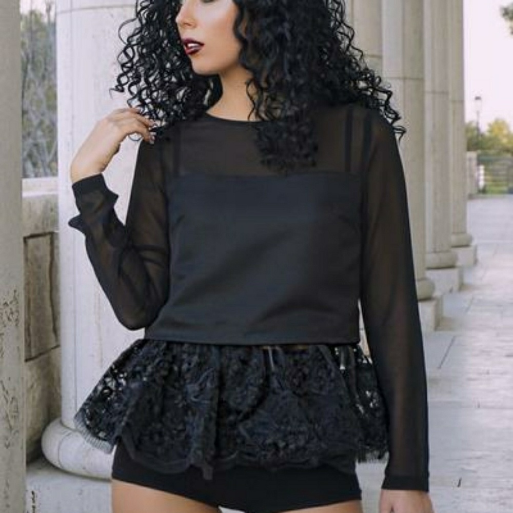 Black dressy top