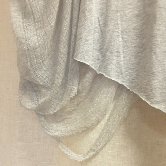 SOLD OUT***NWT, Free People shredded tee in grey. - Picture 5 of 6