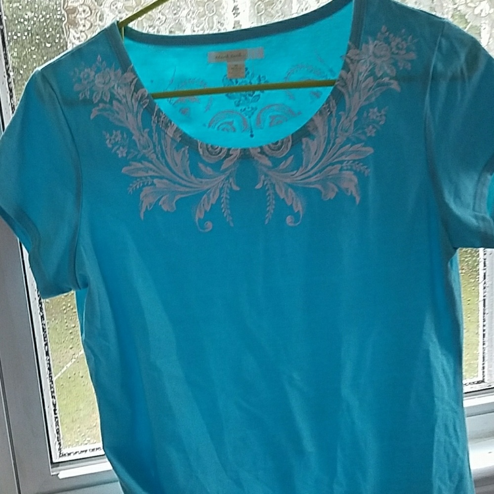 Turquoise tee by Think Tank