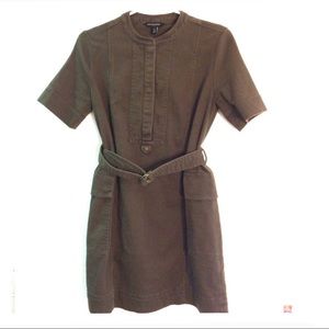 Banana Republic Army Green Denim Dress