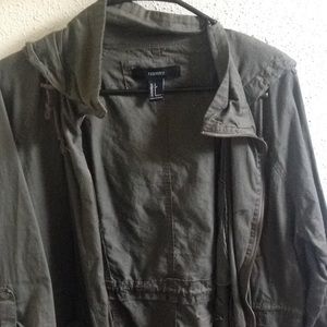 Forever 21 Green cargo jacket
