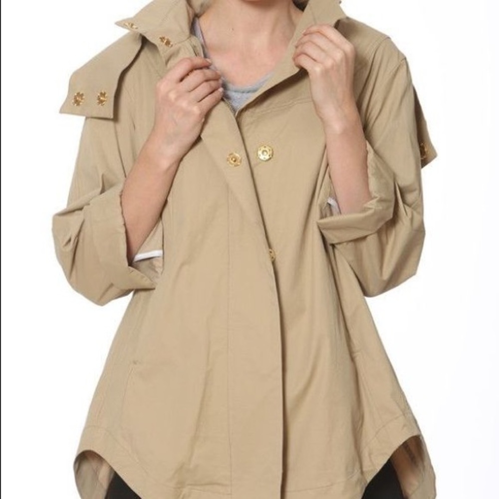 Cream raincoat never been worn!