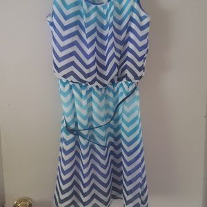 Zig zag dress to the knees!