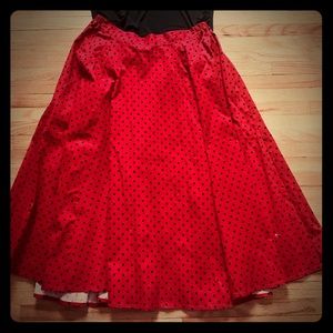 Hearts and Roses Modcloth Midi Skirt