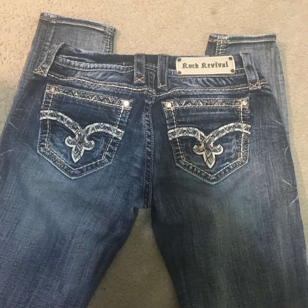 Rock Revival. Size 28.  Cuffed Skinny