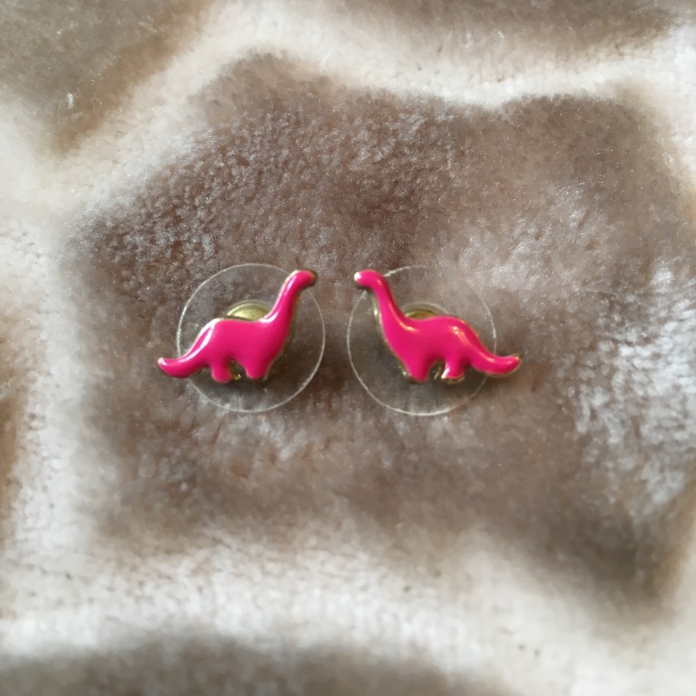 Francesca's Pink Dinosaur Earrings