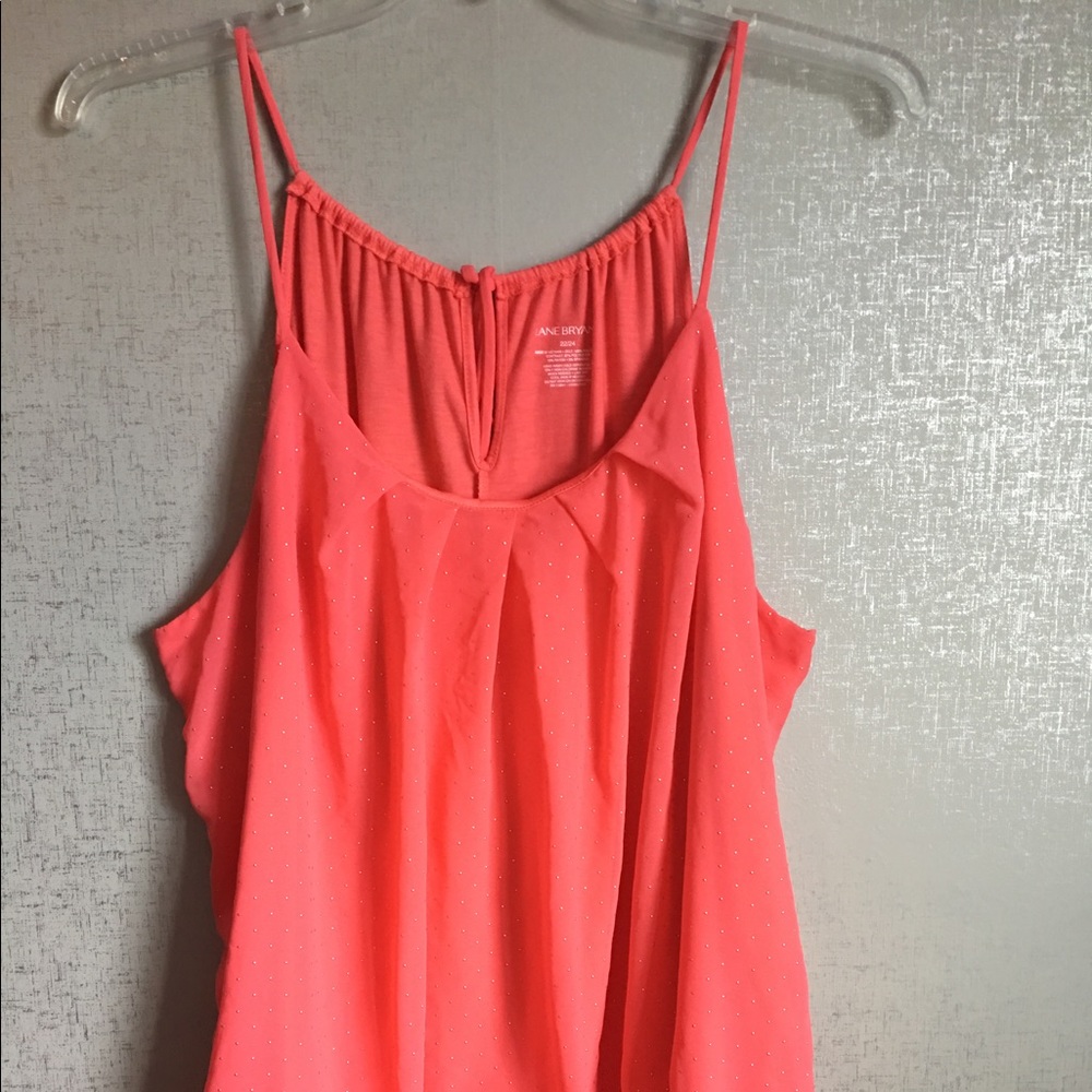 Lane Bryant Embellished Chiffon Tank