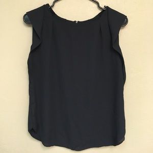 Black detailed blouse