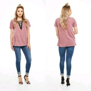 Criss Cross Strappy Tee