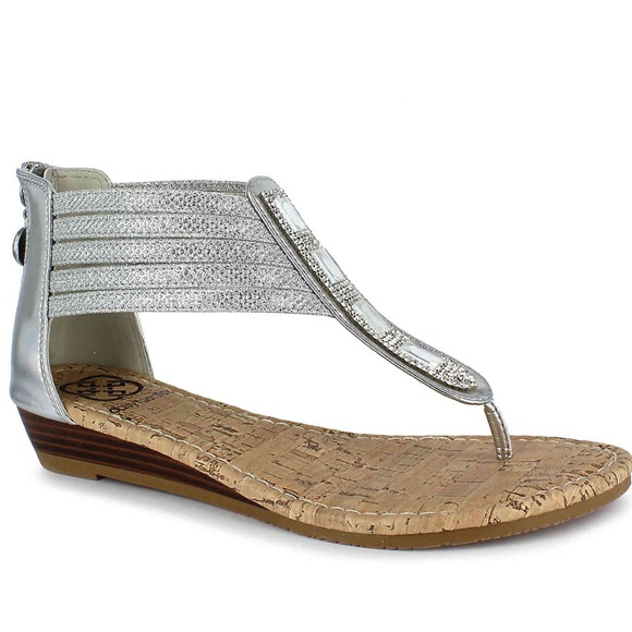 27% off Daisy Fuentes Shoes - 💕NEW Silver Crystal Ankle ...