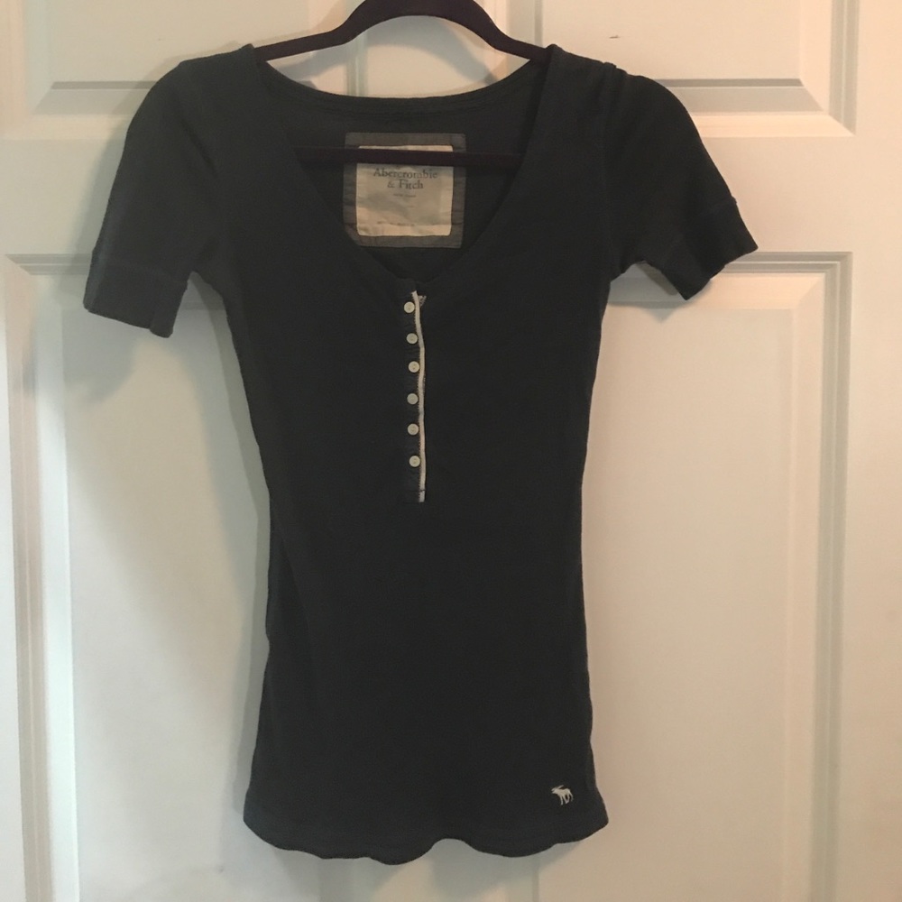 NAVY blue Abercrombie and fitch shirt