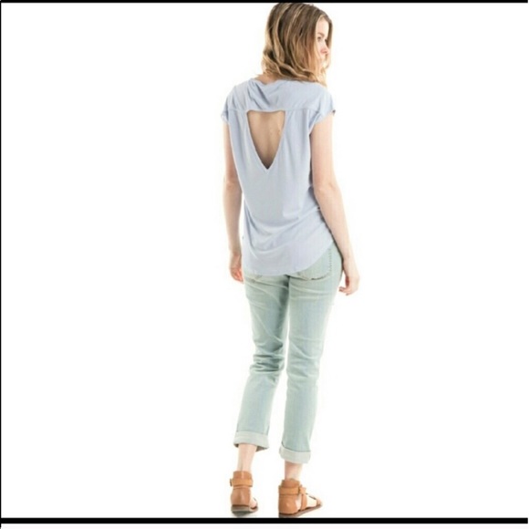 Lilac Grey Strappy Detail Open Back Top $11 - Picture 4 of 6