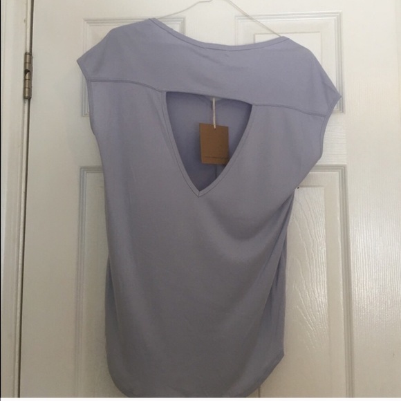 Lilac Grey Strappy Detail Open Back Top $11 - Picture 5 of 6