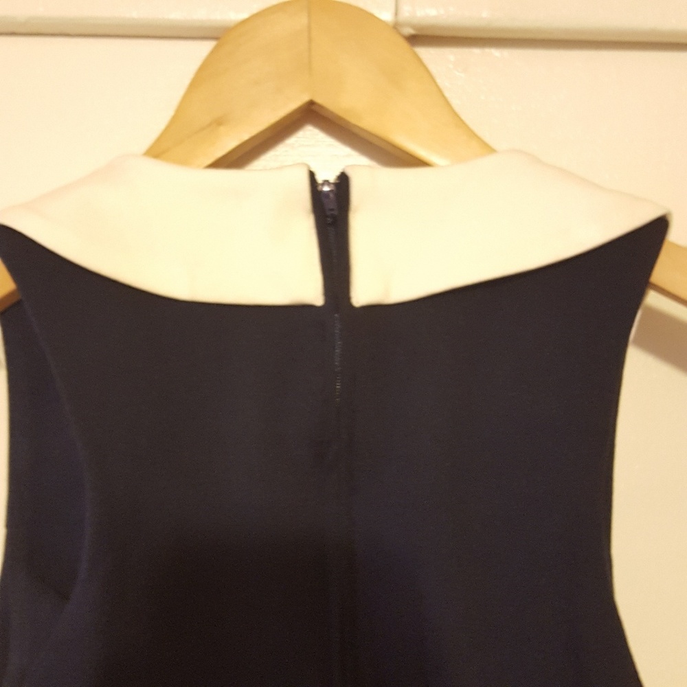 Pinup Girl Georgia Peaches Dress in Navy Blue - Picture 5 of 6