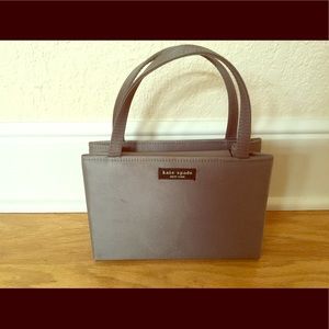 🎉 FINAL MARKDOWN Kate Spade Satin Grey Handbag