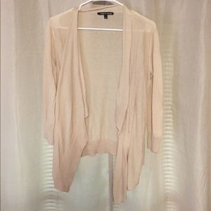 Open asymmetrical cardigan