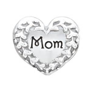 CHAMILIA LTD ED ~MOM~ FANCY HEART STERLING BEAD