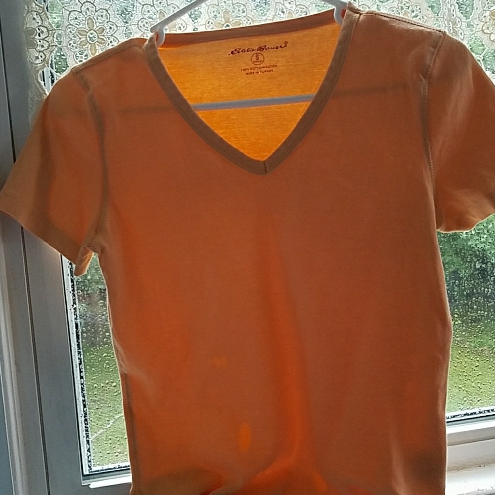 Eddie Bauer apricot tee
