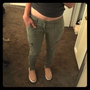 Olive Green Utility Pants