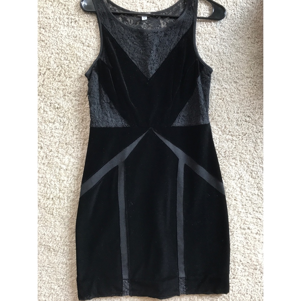Urban outfitters black suede dress