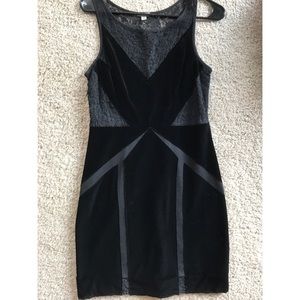 Urban outfitters black suede dress