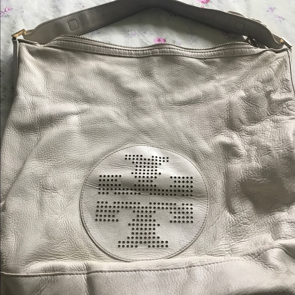 Tory Butch Pebbled Leather Hobo